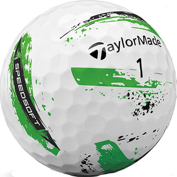 TaylorMade Mens SpeedSoft Ink Golf Balls - Green