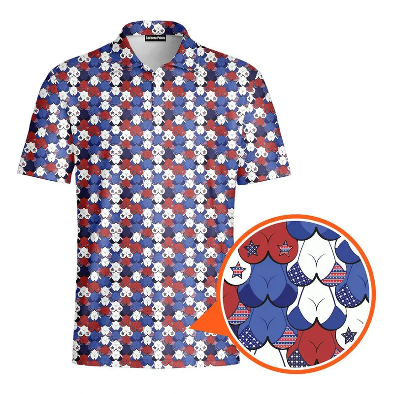 Cini-BUNZ' Polo Shirt Men Golf Shirts