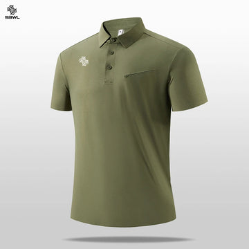 men's high quality outdoor golf cotton luxury POLO short sleeve