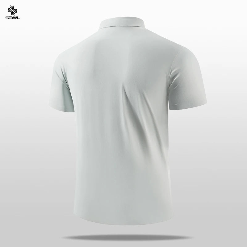 men's high quality outdoor golf cotton luxury POLO short sleeve