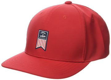 Callaway Golf High Crown Patriot USA Headwear (Red 24)