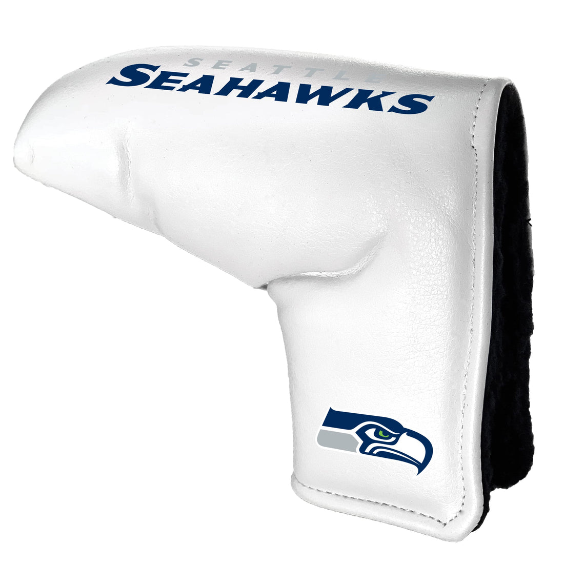 Team Golf NFL Seattle Seahawks Printed Team Golf NFL Tour Blade Putter Cover (White) Fits Most Blade Putters Scotty Cameron Taylormade Odyssey Titleist Ping Callaway