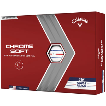 Callaway Golf Chrome Soft Golf Balls (2022 Version 360 Triple Track White)