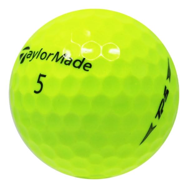 LostGolfBalls - 100 TP5 Yellow Golf Balls for Taylormade Golf in Near Mint Condition Recycled Used Golf Balls AAAA Quality Yellow